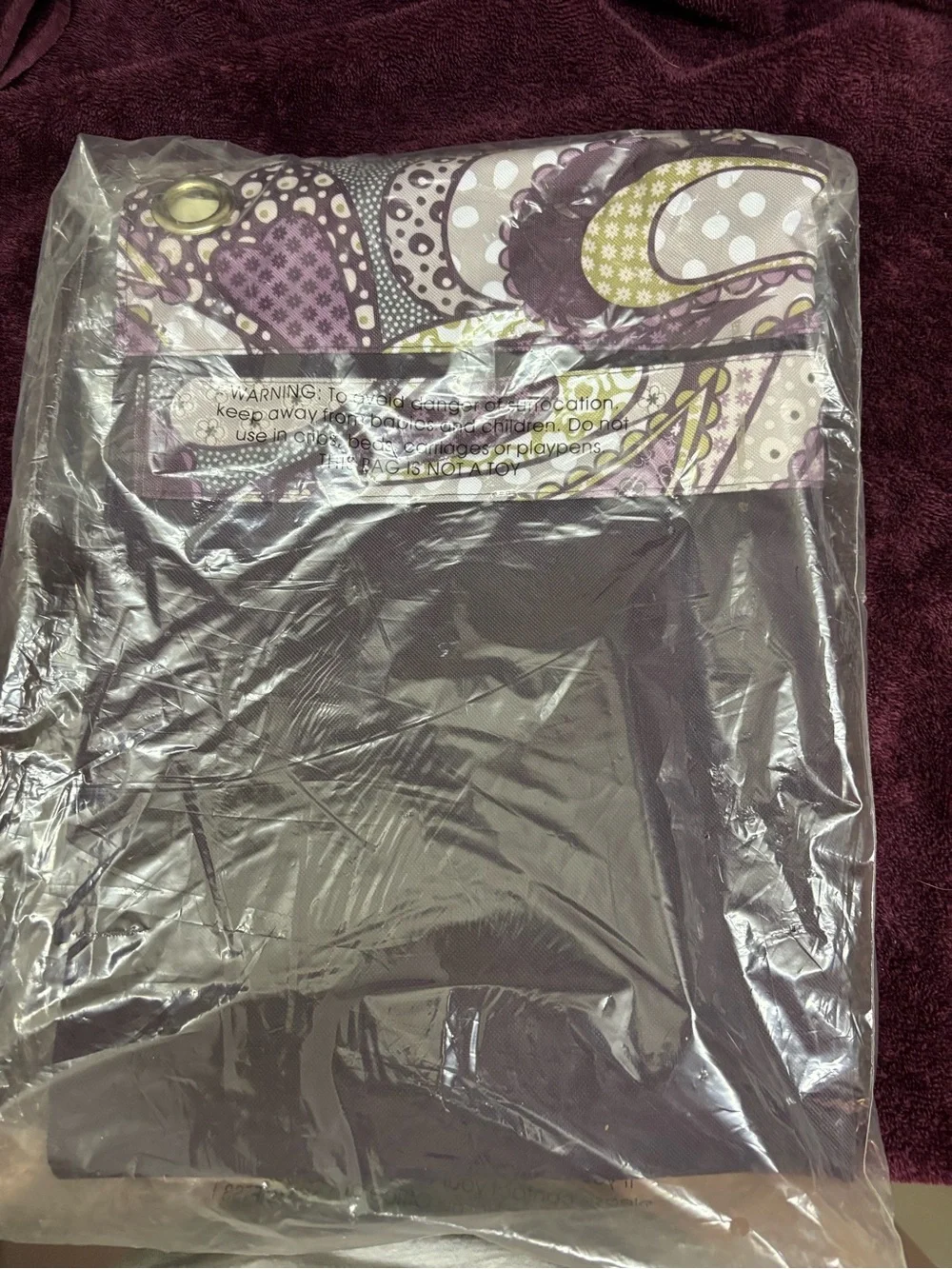 thirty-one Purple Patterned Hanging household organizer Large